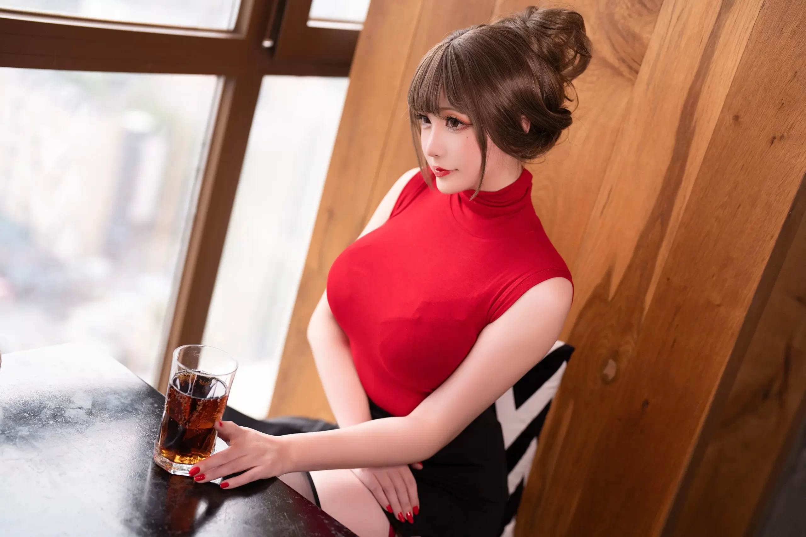 星之迟迟玉藻前水着cos